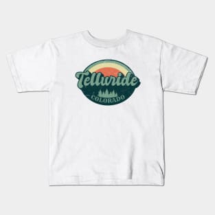 Telluride Colorado Retro Kids T-Shirt